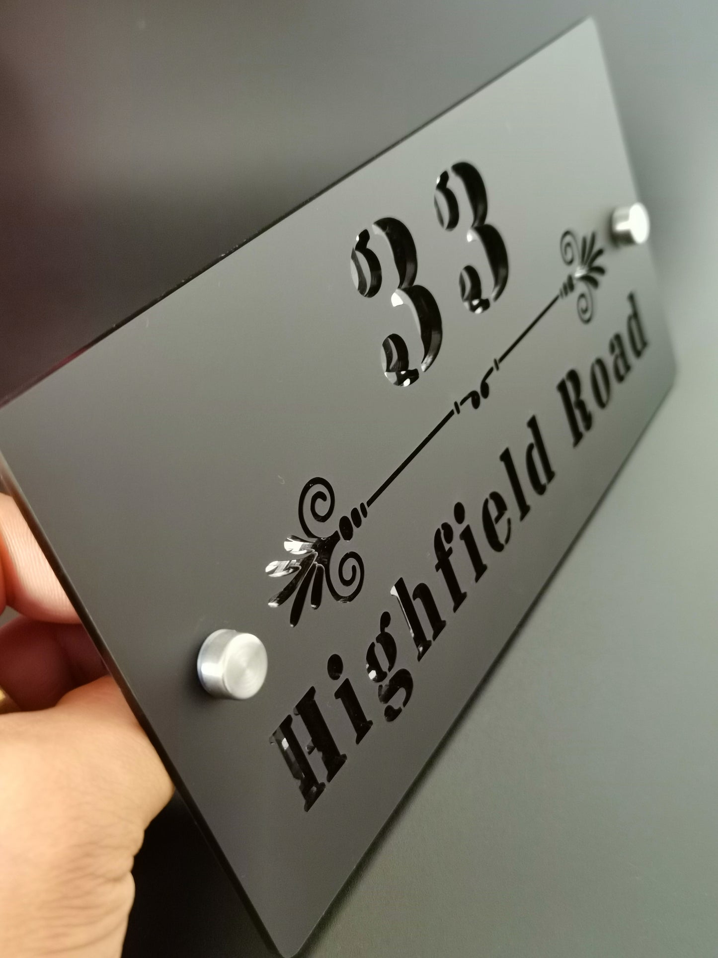 Customisable Sleek Visions Modern and Clean Acrylic House Signs