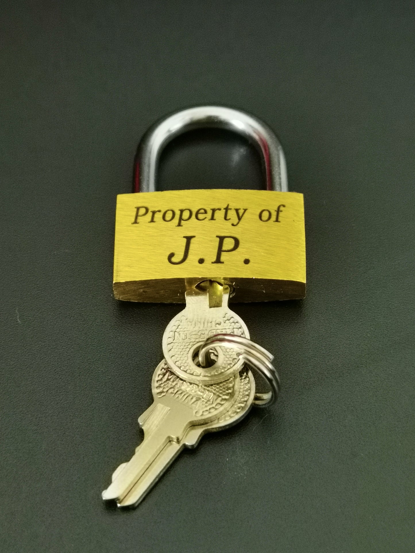 Personalised Brass Padlock