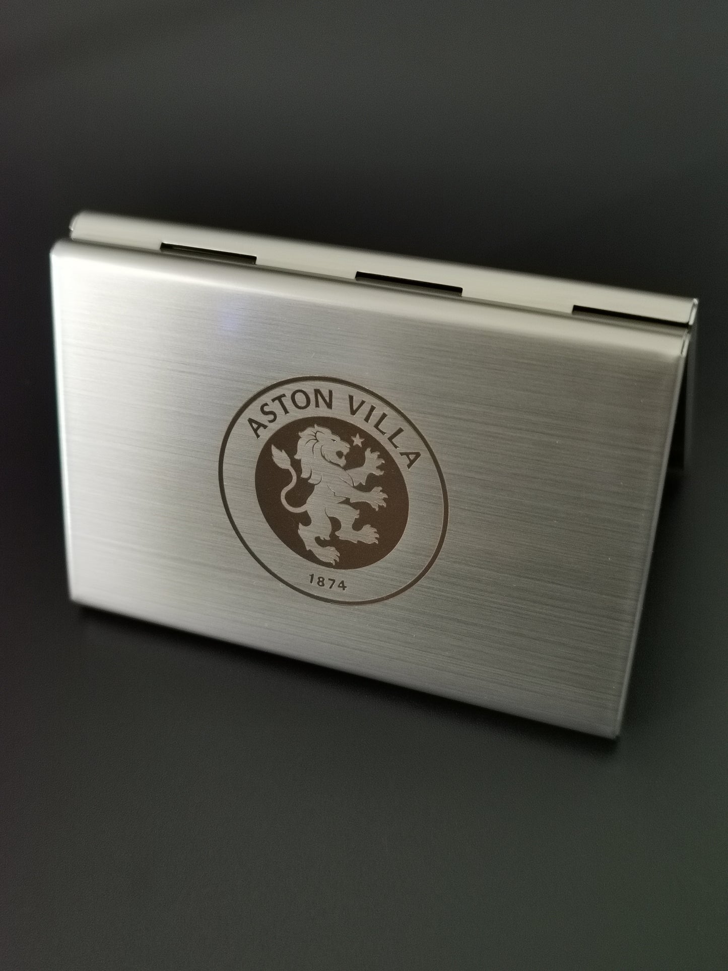 Personalised Card Holder,Stainless Steel RFID Blocking Secure Bank Card Case