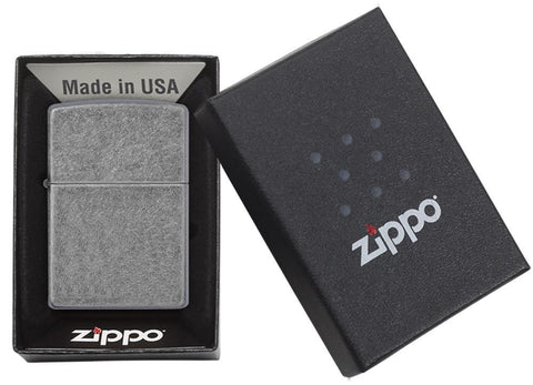 Personalised Zippo Classic Antique Silver Plate Lighter - A