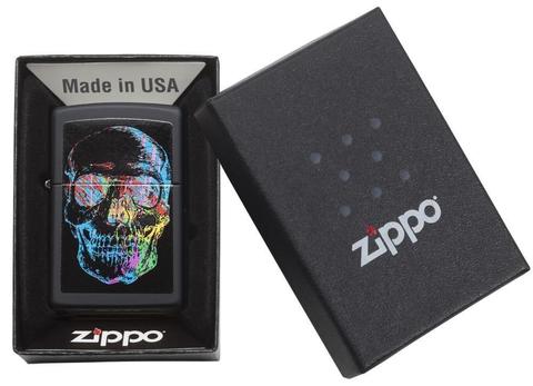 Personalised Zippo Colourful Skull Design Lighter - A High-Quality and Unique Accessory for Everyday Use