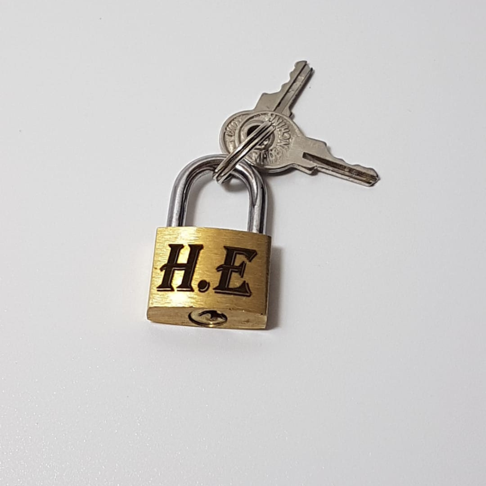 Personalised Brass Padlock