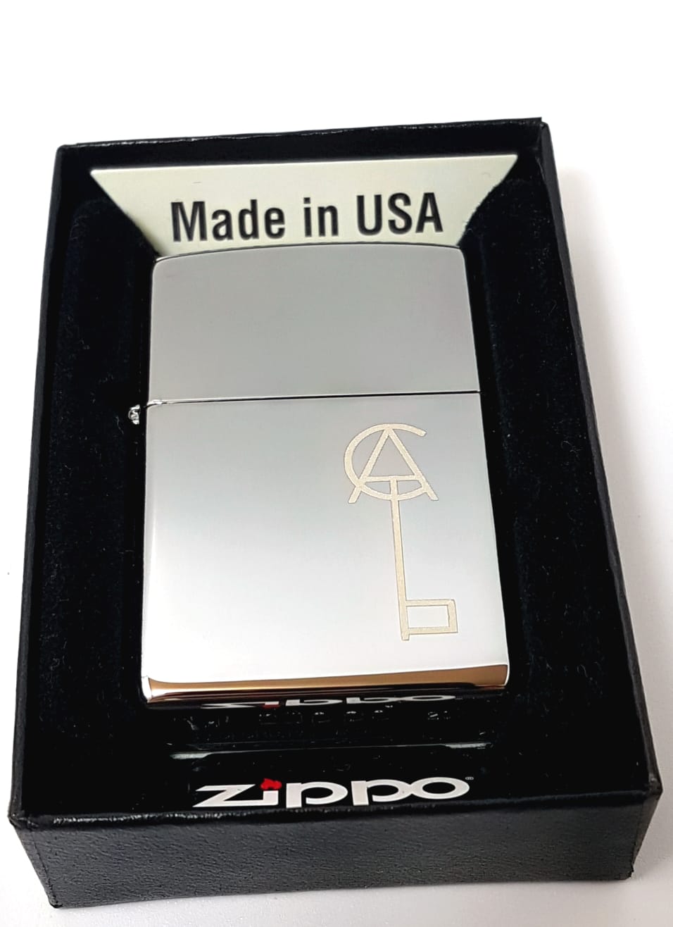 Personalised Genuine High Polish Chrome Zippo Lighter