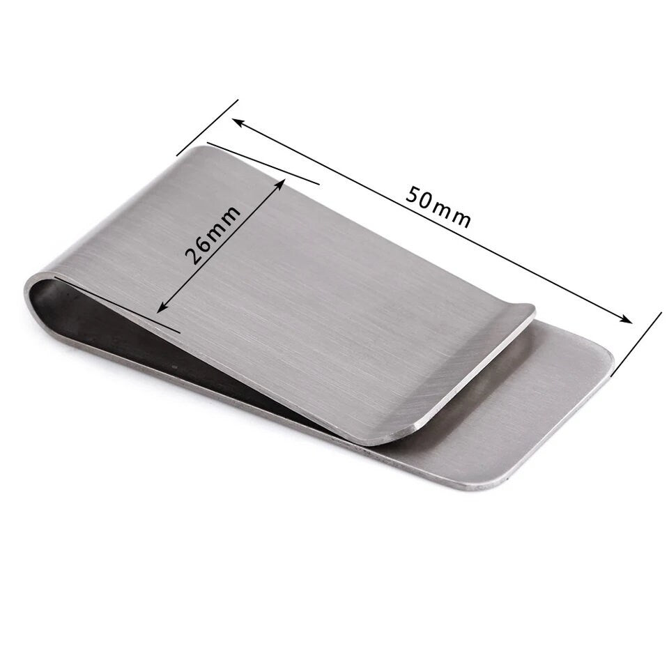 Personalised Stainless Steel Money Clip