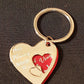 Happy Mother's Day, Heart Shaped Calendar Dated Personalised Keyring by Giftetch