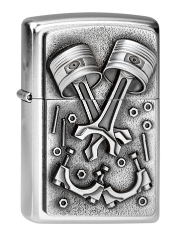 Customized Zippo Engine Parts Emblem Lighter with Personalized Name & Symbol by Giftetch