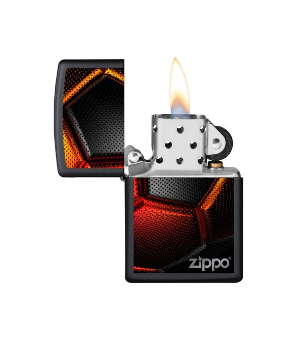 Personalised Black Zippo Soccer Ball Design