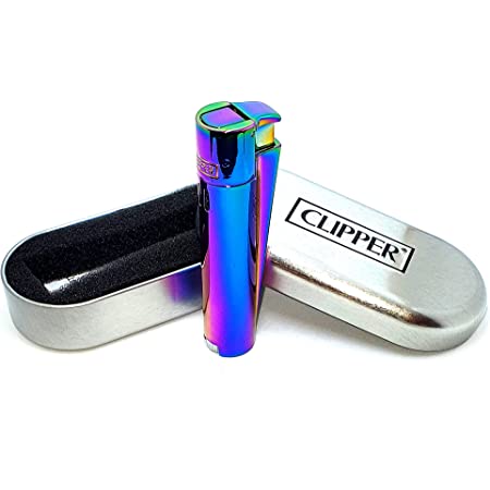 Personalised Metal Clipper Lighter, Comes in Gift Tin. 
