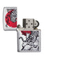 Customisable Zippo Lighter with Asian Tiger Design for Personalisation