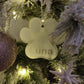Customized Dog Paw Acrylic Christmas Tree Keepsake Decoration