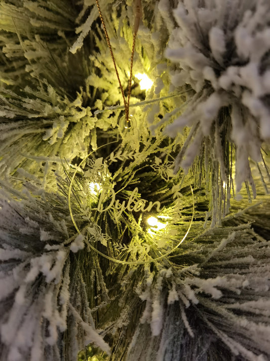 Personalised Christmas Tree Decoration Custom Name Bauble