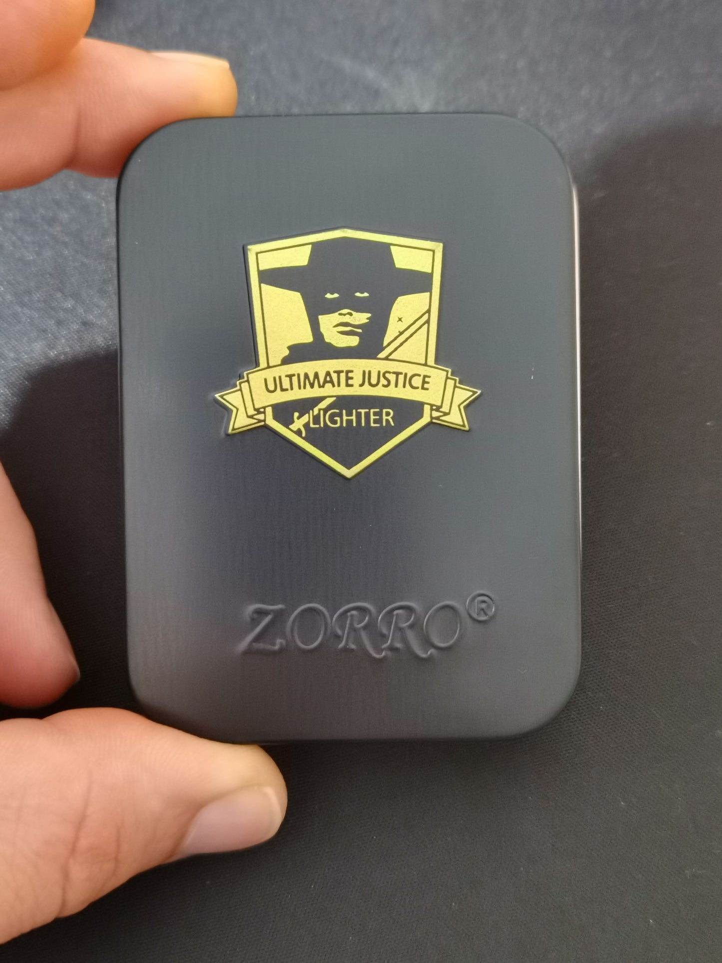 Personalised Zorro Kerosene Deep Carved Lighter - Custom Design Brass Lighter
