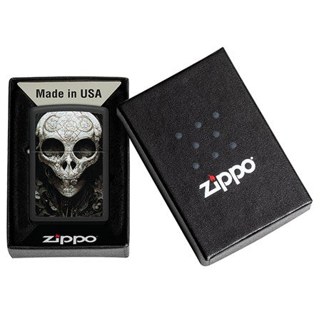 Personalised Zippo Vintage Skull Design Brass Lighter