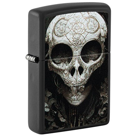 Personalised Zippo Vintage Skull Design Brass Lighter