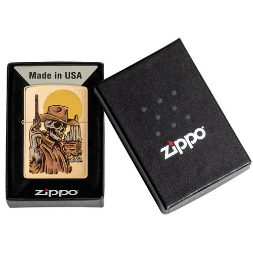 Personalised Zippo Wild West Skeleton Design- Perfect Gift for Fantasy Lovers