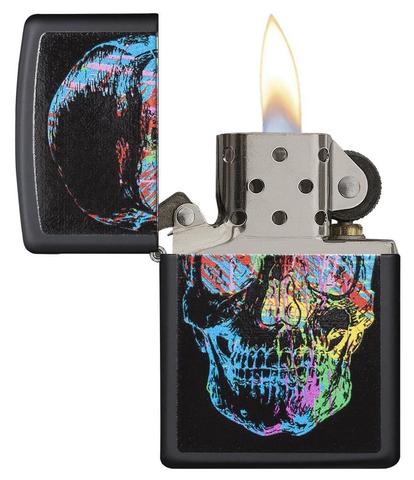 Personalised Zippo Colourful Skull Design Lighter - A High-Quality and Unique Accessory for Everyday Use
