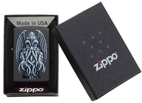 Personalised Engraved Unleash the Beast Zippo Winged Monster Design Lighter