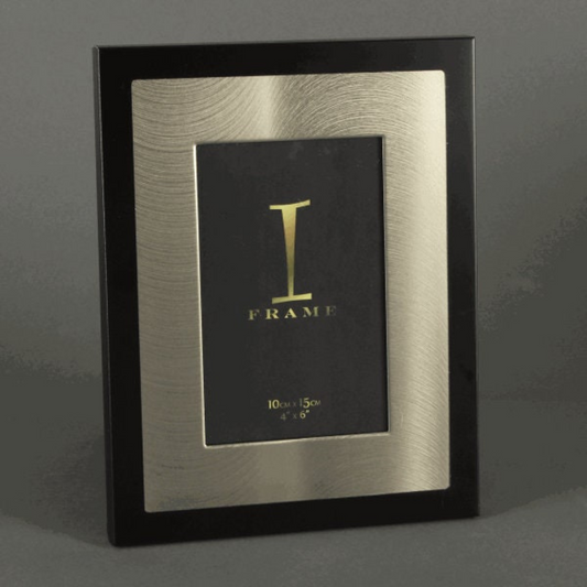 Personalised Metallic Black And Copper Colour Photo Frame