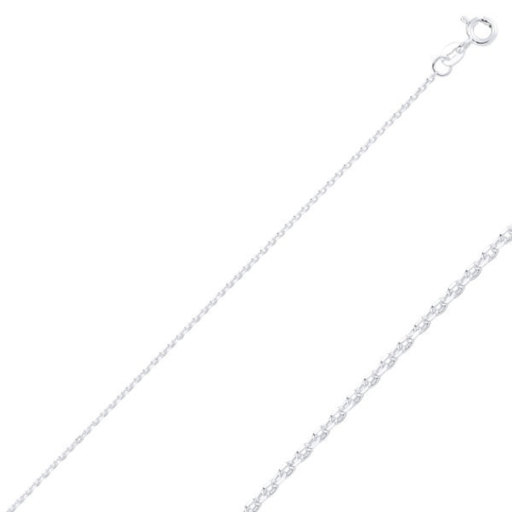Unique Linked Chain Sterling Silver Diamond Cut/Rolo and Figaro Chains Men Women Boys Jewelry Necklaces