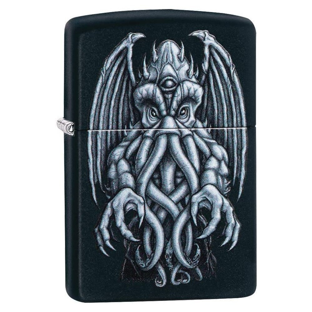 Personalised Engraved Unleash the Beast Zippo Winged Monster Design Lighter