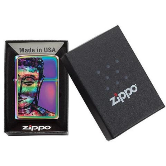 Personalised Zippo Bright Buddha Design Lighter - A Unique and Beautiful Accessory for Any Smoker or Collector