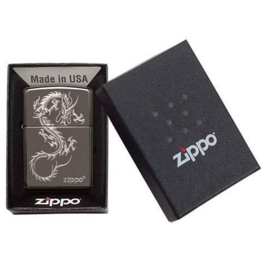 Personalised Zippo Chinese Dragon Design Lighter - A Unique and Eye-Catching Accessory for Any Smoker or Collector