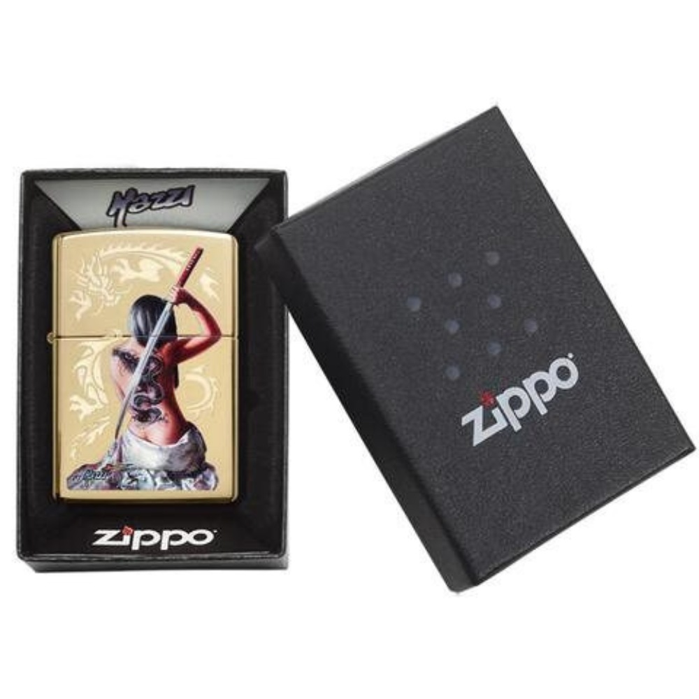 Personalised Genuine Zippo Mazzi Design Lighter