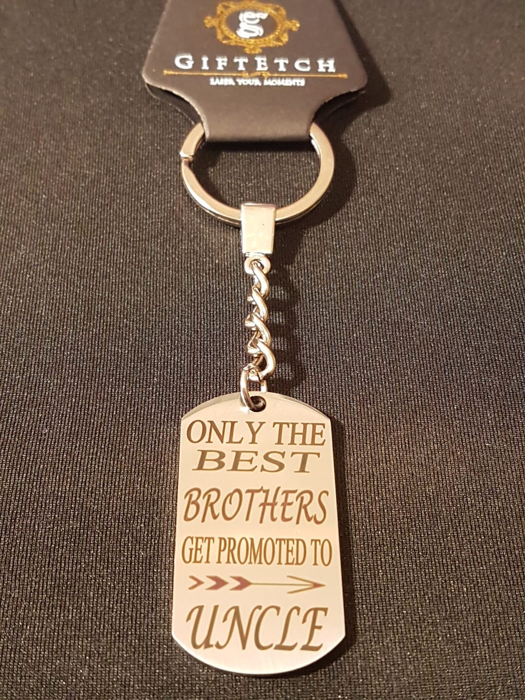 Personalised Only The Best Brothers Get Promoted to Uncle Keyring