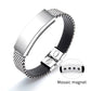 Personalised Rubber Baking Engraved Stainless Steel Premium Quality Bracelet for Classic Men and Boys By Giftetch
