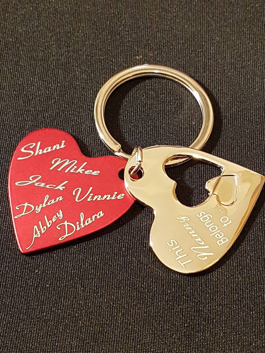 Happy Mother's Day, Heart Shaped Calendar Dated Personalised Keyring by Giftetch