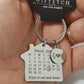 Personalised Keys to Our New Home Calendar Keyring