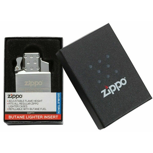 Classic Zippo Butane Lighter Insert - Double Torch - Perfect Flame Every Time