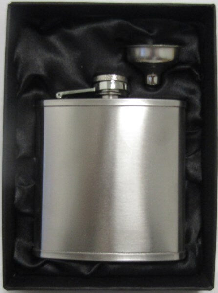 Personalised 6oz Stainless Steel Hip Flask