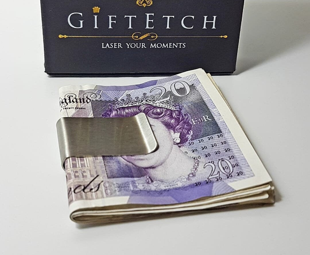 Personalised Stainless Steel Money Clip