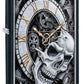 Customized Zippo Lighter with Unique Skull Clock Design - Personalized Gift for Smokers and Collectors