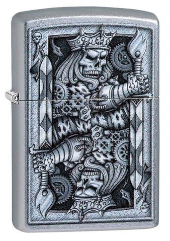 Personalised Genuine Zippo Steampunk King Spade Design Lighter - Unique Custom Engraved Gift for Men Women