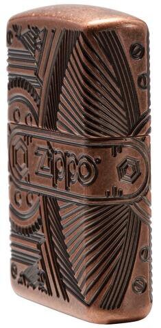 Genuine Zippo Armor Deep Carve Lighter