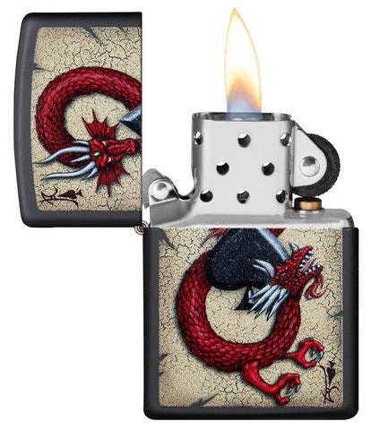 Make a Statement with the Personalised Zippo Dragon Ace Design Lighter - A High-Quality and Unique Gift for Any Occasion
