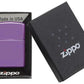 Personalised Genuine High Polish Purple Zippo Lighter