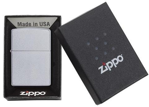 Personalised Zippo Classic Satin Chrome Lighter